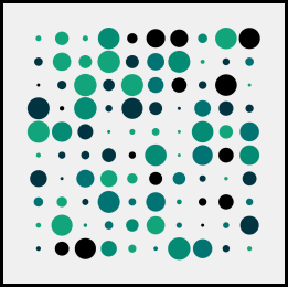 Image with less random circles on a grid
